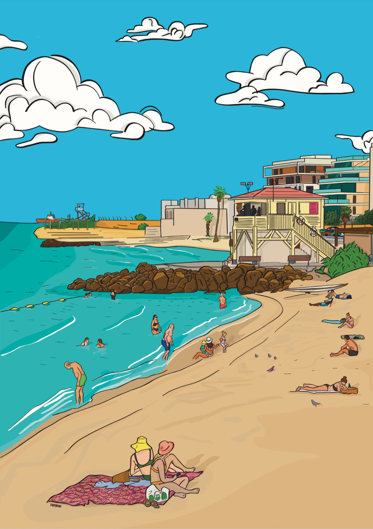 Bat Galim Beach חוף בת גלים